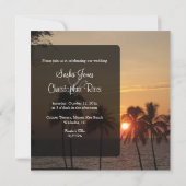 Invitation Coucher de soleil à Pix Dezines sur la plage de Ma (Dos)