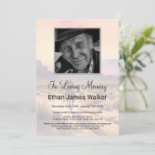 Invitation Coucher de soleil dans la mémoire amoureuse (Debout devant)