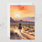 Invitation Coucher de soleil dans la mémoire amoureuse (Dos)