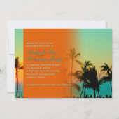 Invitation Coucher de soleil de Pix Dezines à A-Bay/mariage t (Dos)