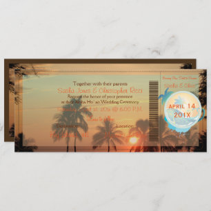 Invitation Coucher de soleil de Pix-Dezines Boarding Pass