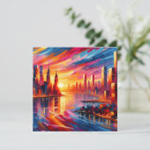 INVITATION COUCHER DE SOLEIL DE VILLE (Debout devant)