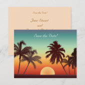 Invitation Coucher de soleil en Floride (Devant / Derrière)