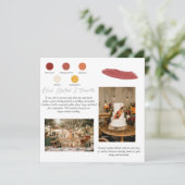 Invitation Coucher de soleil en terre cuite | Palette de coul (Debout devant)