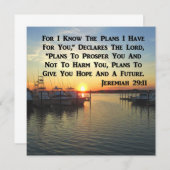 INVITATION COUCHER DE SOLEIL PAISIBLE SUR LE LAC (Devant / Derrière)