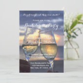 Invitation Coucher De Soleil Personnalisé Sur La Plage Bachel (Debout devant)