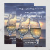 Invitation Coucher De Soleil Personnalisé Sur La Plage Bachel (Devant / Derrière)