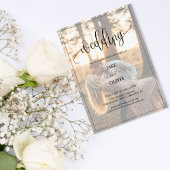 Invitation Coucher de soleil romantique Elégant 2 Mariage pho