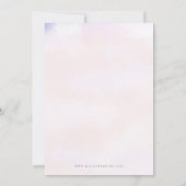 Invitation coucher de soleil romantique moderne enregistrer l (Dos)