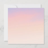 Invitation Coucher de soleil tropical Palm Tree Plage Mariage (Dos)