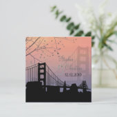 Invitation Coucher du soleil à Golden gate/invitations de mar (Debout devant)