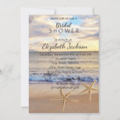 Invitation Coucher du soleil de mariage sur la plage, Fête de (Devant)