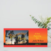 Invitation Coucher du soleil d'invitation de partie de (Debout devant)