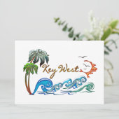 Invitation COUCHER DU SOLEIL KEY WEST de VAGUES des PAUMES (Debout devant)