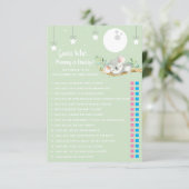 Invitation Coucher Koala Baby shower Devine Qui ?  Invita (Debout devant)