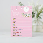 Invitation Coucher Koala Baby shower jeu Emoji Pictionary I (Debout devant)