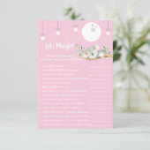 Invitation Coucher Koala Baby shower Jeu Let's Mingle! Invi (Debout devant)