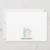 Invitation Couches et dés - Fête de couches pour les gars / h (Dos)