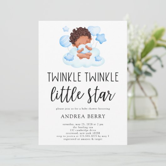 Invitation Coucou Coucou Petite Étoile Petit Garçon (Debout devant)