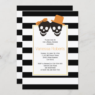 Invitation Coude crâne mariage douche nuptiale Halloween
