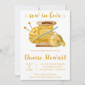 Invitation Coudre dans l'amour, Fournitures de Couture Enterr (Devant)