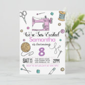 Invitation Coudre Excitée (Debout devant)