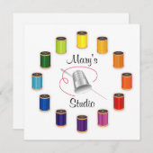 Invitation Coudre le tonifiant, l'aiguille et les fils (Devant / Derrière)