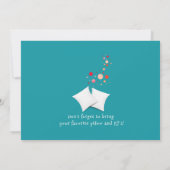 Invitation Couleur Chats Dormir Stwood Slepov Party Photo (Dos)