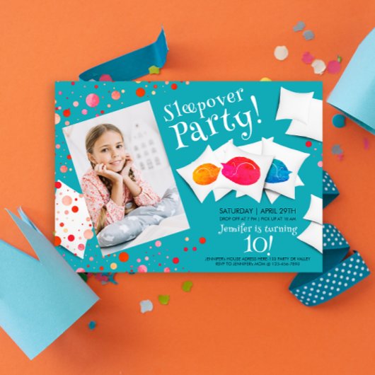 Invitation Couleur Chats Dormir Stwood Slepov Party Photo