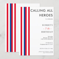 Couleur Comics Inspiré SuperHero fête d'anniversai