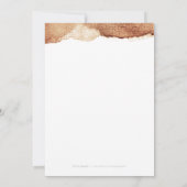 Invitation Couleur cuivre amour mariage simple moderne (Dos)