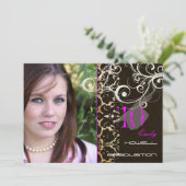 Invitation Couleur d'accentuation personnalisable, Partie des (Debout devant)