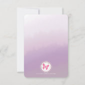 Invitation Couleur d'aquarelle croisée communion (Dos)