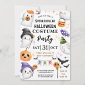 Invitation Couleur d'aquarelle de la fête costumée pour enfan (Devant)