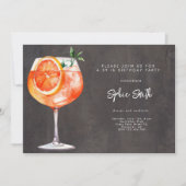 Invitation Couleur d'aquarelle de soirée cocktail (Devant)