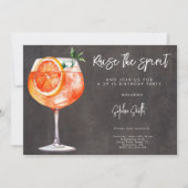 Invitation Couleur d'aquarelle de soirée cocktail (Devant)