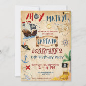 Invitation Couleur d'aquarelle du Parchemin d'anniversaire du (Devant)