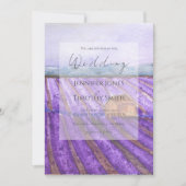 Invitation couleur d'aquarelle violette (Devant)