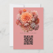 Invitation Couleur de broyage d'abricot 2024 avec succulents (Dos)