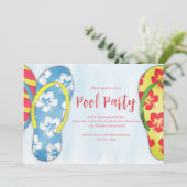 Invitation Couleur de la fête d'été sur mesure (Debout devant)