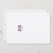 Invitation Couleur de l'eau Transport photo d'anniversaire (Dos)