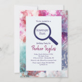 Invitation Couleur de sélection encadrée (Devant)