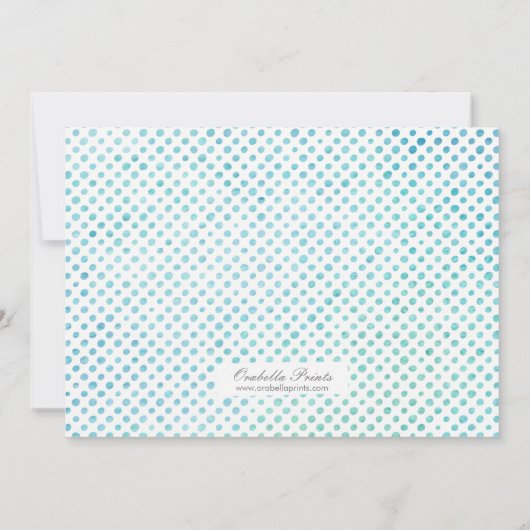 Invitation Couleur d'eau bleu Bleu photo fête d'anniversaire (Dos)