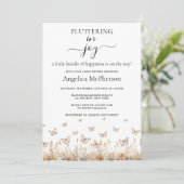 INVITATION COULEUR D'EAU BUTTERFLIERS BORDURE FLEUR SAUVAGE (Debout devant)