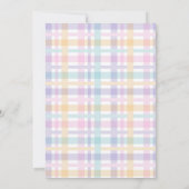 Invitation Couleur d'eau douce arc-en-ciel Baby shower neutre (Dos)