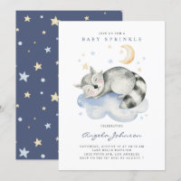 Couleur d'eau douce couchage Raccoon bébé saupoudr