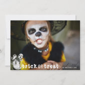 Invitation Couleur d'eau douce Fantômes Halloween Photo (Devant)