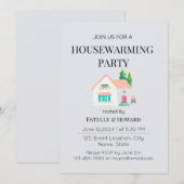 Invitation Couleur d'eau douce Nouveau Fête de chauffage dome (Devant / Derrière)