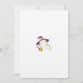 Invitation Couleur d'eau douce Partie d'Halloween adulte mini (Dos)