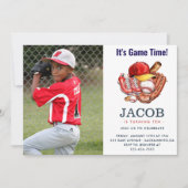 Invitation Couleur d'eau du Anniversaire de enfant de base-ba (Devant)